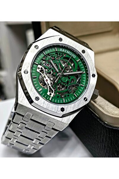 Raymond Green Dial Automatic Men's Wrist Watch
