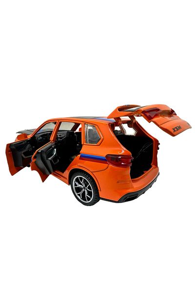 JPT Bmw X5 model 1:24 orange opens doors, sound and lights