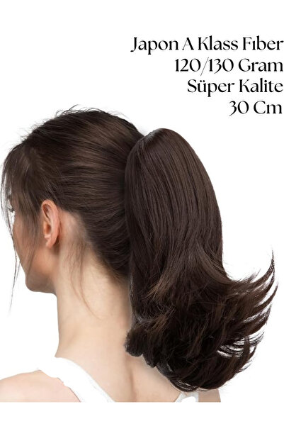 YARAT Tokalı At Kuyruğu 7 Deyişik Renk 120 Gram 30 Cm Saçlı Toka Tokalı Saç