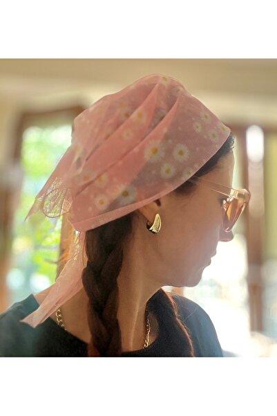 VENÜS MODA by Pınar Αξεσουάρ μαλλιών με μοτίβο από τούλι μπαντάνα, μαντήλι κομνίνας