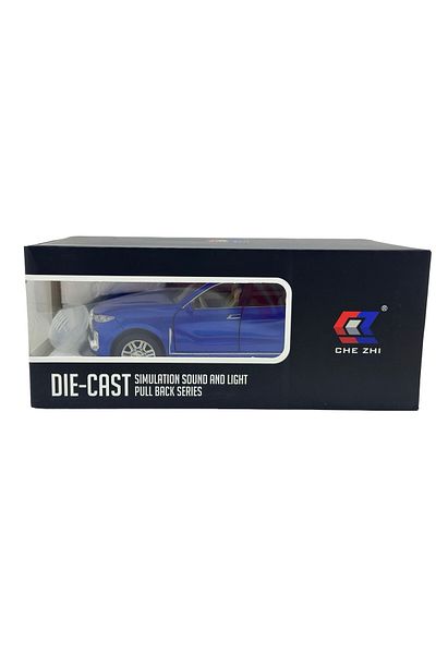 JPT Blue BMW X7 metal model with smoke, sound, lights, opening doors