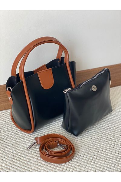 Bagzone Women's Shoulder Bag with Extra Circle with Magnetic Closure