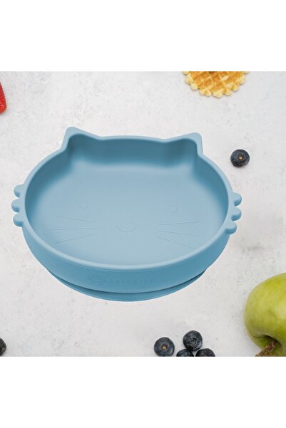 APPEKIDS Silikonová miska, AppeKids, Kitty II - akvamarínová modrá