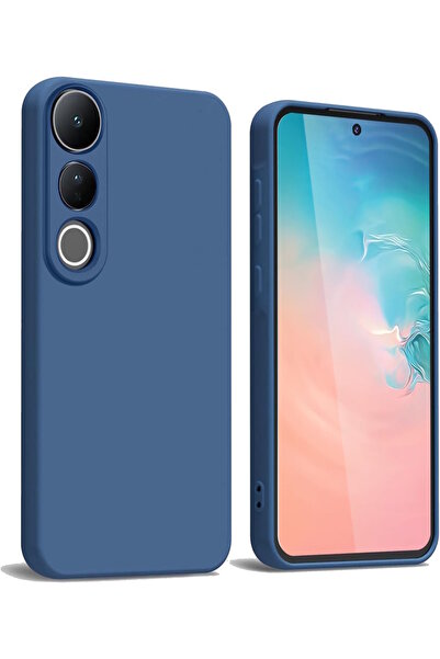 m.tk moveteck Vivo V50 Lite 4G Kılıf Lansman Kamera Korumalı içi Kadife Yumuşak Renkli Silikon Mat Hisli Süet Kapa