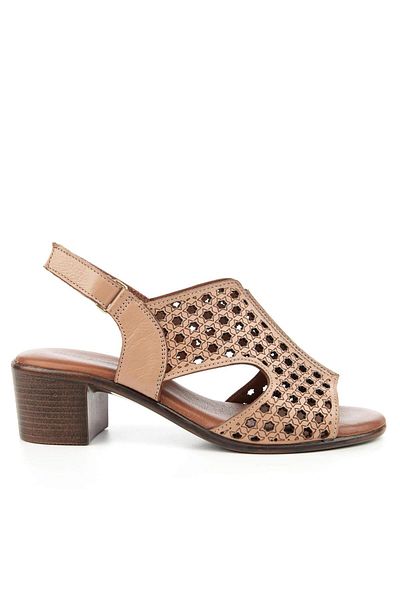 Hush Puppies Fito 624216 Genuine Leather Women's Sandals Sand