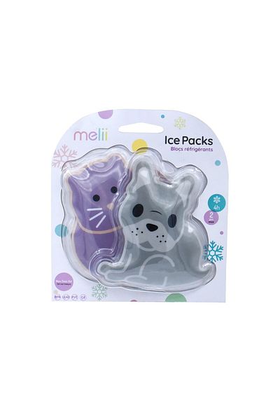 Melii SET OF 2 PACKS OF MELII THERMAL GEL BULLDOG CAT MODEL