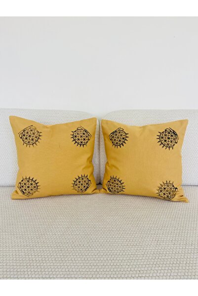 TheBohoHomeDecor سلسلة الأساطير - غطاء وسادة مزخرف من الكتان من Hitit Sun