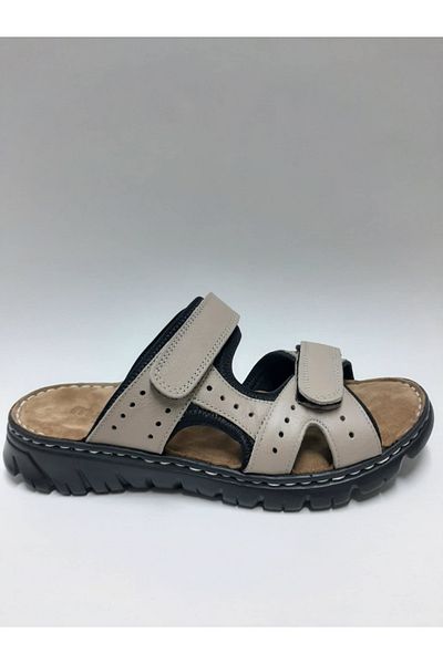 marutti Marutti̇ Genuine Leather Mink Color Cirtli Comfortable Sole Men's Slippers