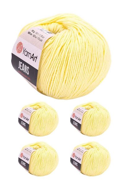 Yarnart Yarn Art Turkish Cotton Denim Threads, 5 Pieces, Color No. 88