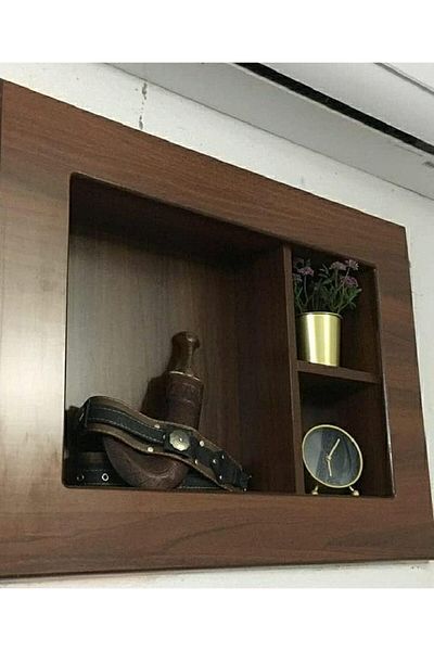 ROZE Stylish Window Type Wooden Air Conditioner Cover with Thermal Insulation, 18mm Thick Durable Wooden Frame Air Conditioner Cover