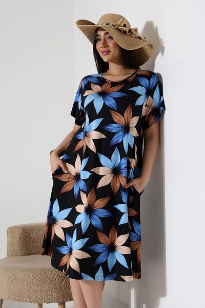MODA Women's Plus Size Lycra Flexible and Comfortable Viscose Dress