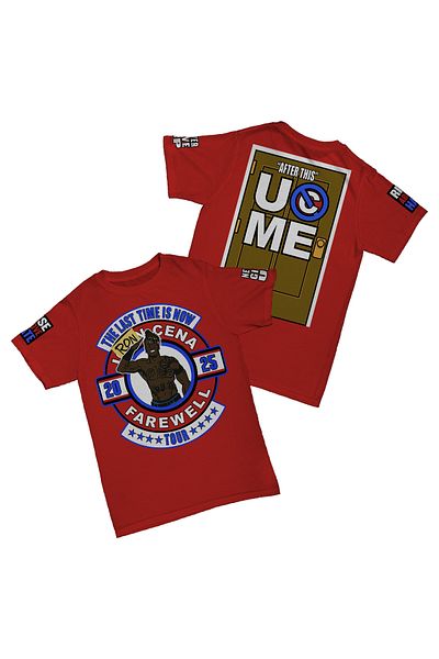 LEIVOR John Cena Uc Me Never Give up Printed Cotton T-Shirt