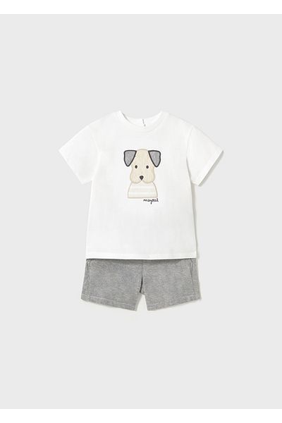 MAYORAL Baby Dog Puppy Printed Set Summer Baby Boy T-Shirt Shorts Set of 2