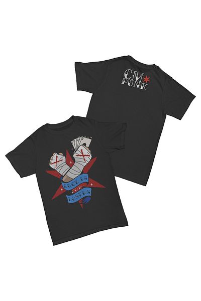 LEIVOR Βαμβακερό μπλουζάκι Cm Punk Hell Froze Over Printed