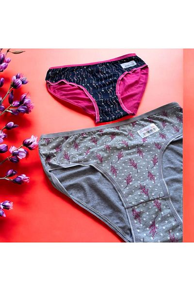 EM&FA TEKSTİL 4-Piece Colorful Mixed Bamboo Panties