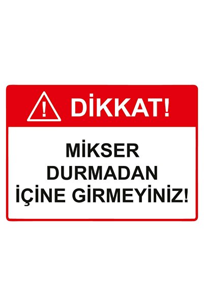 ZiPrinter Attention! Don'T Enter the Mixer While It's Running! Isg Warning Si...