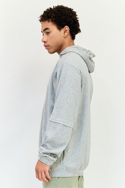 adidas Men Sportswear Fit Long Sleeve Outdoor Sweatshirt, Grey
