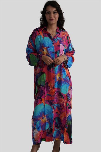 Miss Boheme Pink Bohemian Shirt Dress