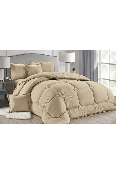 Moon Hotel Bedspread Duvet Cover Set King Size Comfortable Soft 6 Pieces Double Plain Duvet Cover Size 230*250cm