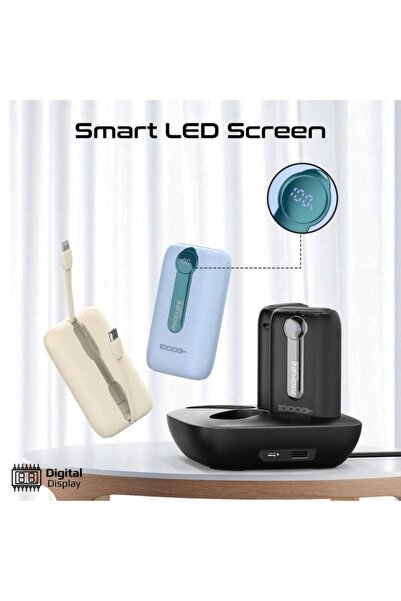 Promate Promate Charging Station 10000mAh Power Bank and 4-in-1 Magnetic Charging Base 30W Fast Charging