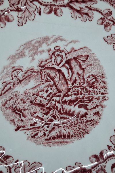 MYOTTS Country Life English Antique Porcelain Tea Cup Saucer 14 cm