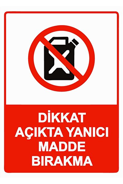 ZiPrinter لافتة تحذيرية من مادة قابلة للاشتعال عند الوضع في الهواء الطلق، مصن...