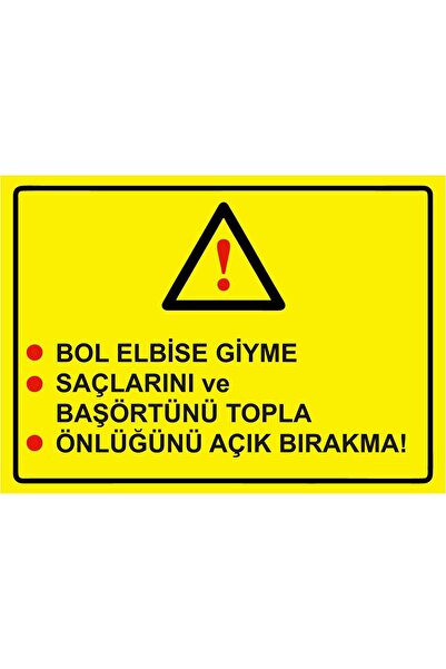 ZiPrinter لافتة تحذيرية من البلاستيك PVC مقاس A4 21×30 سم بعبارة 'ارتداء فستا...