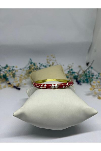 ısıkkonya Stainless Enamel Crafted Bracelet (Special Locked) [Allergy-Free Product]