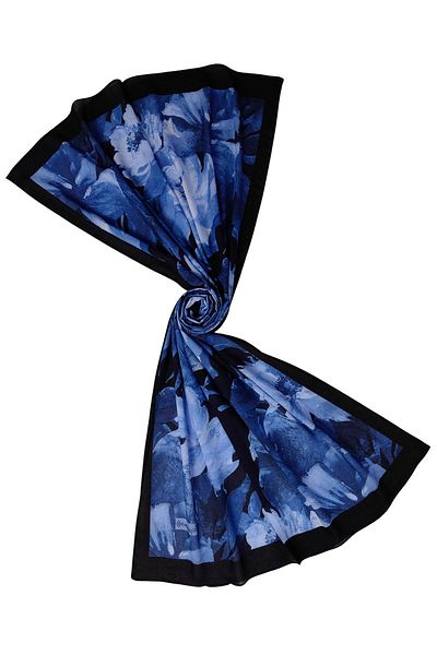 mim eşarp Emproyal Organic Cotton Flower Pattern Shawl 75X190 cm