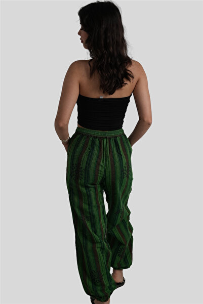 Miss Boheme Green Color Unisex Nepal Bohemian Trousers