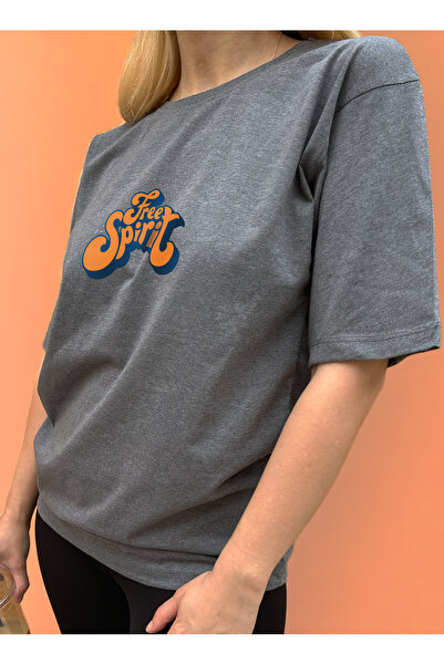 Women's Oversize Free Spirit Printed T-Shirt – Designed for Free Spirits