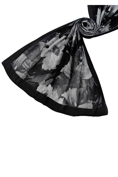 mim eşarp Emproyal Organic Cotton Flower Pattern Shawl 75X190 cm