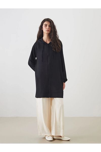 LC Waikiki Lcw Modest Hooded Oversize Women's Tunic
