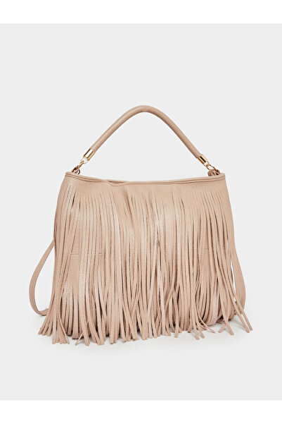 Styli حقيبة كتف مزينة بالشراشيب ومقبض علوي