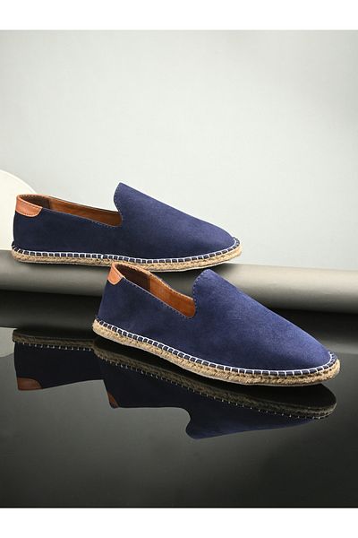 Styli Contrast Stitch Detail Slip On Espadrilles