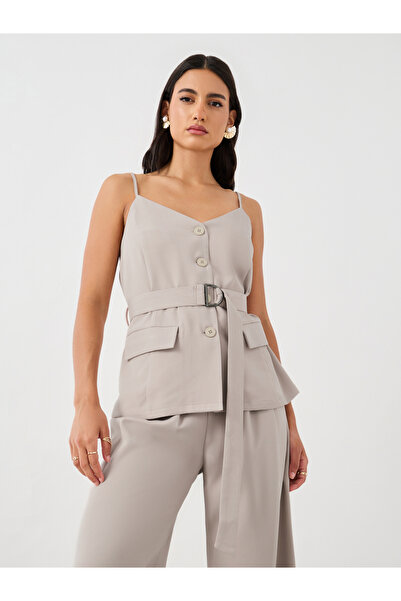 Styli سترة صلبة بحزام