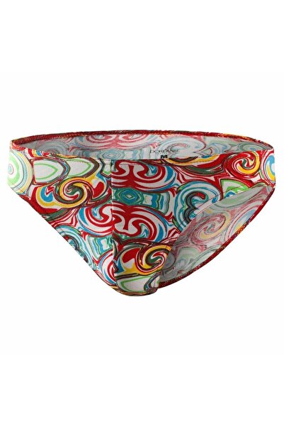 NazikEndam E Men's Modal Multicolor Printed Underpants Slip 1245