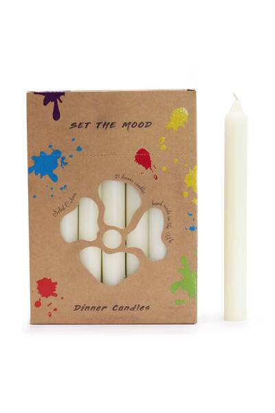 Cotomag Lumanari de Masa de Inalta Calitate - 21 buc, 203x21 mm, 8 ore, Ceara...