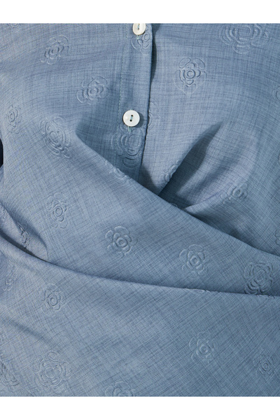 Take Two By Styli Solid Long Sleeve Wrap Back Detailing Shirt