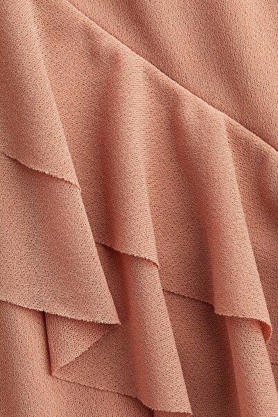 H&M Farbalalı Elbise