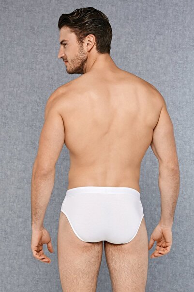 NazikEndam Doreanse Men's Colorful Cotton Waistband 3-Piece Slip Underwear 1327