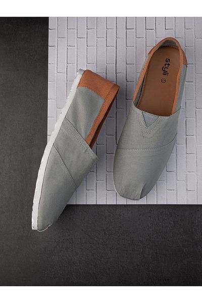 Styli Contrast Trim Canvas Espadrille