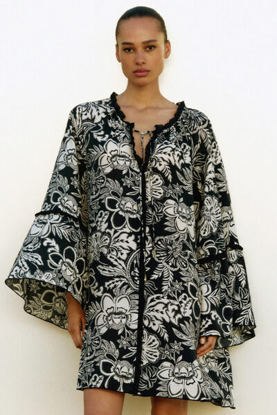 H&M Trompet Kollu Tunik Elbise