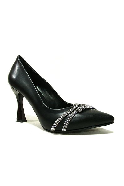 Arıcı Beekeeper Black Diamond Stone Anatomical Stiletto Heeled Shoes