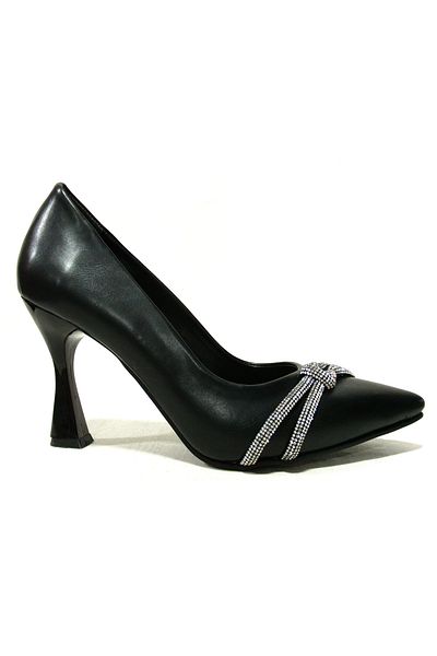 Arıcı Beekeeper Black Diamond Stone Anatomical Stiletto Heeled Shoes