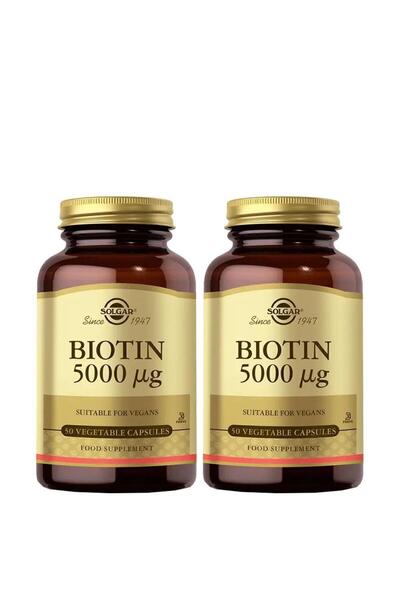 Solgar Biotin 5000 Mcg 50 Kapsül 2 Adet