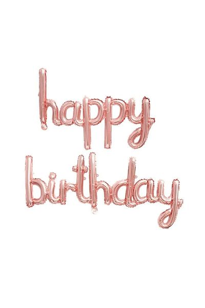 ATAKENT PARTİ Happy Birthday Handwritten Balloon Set