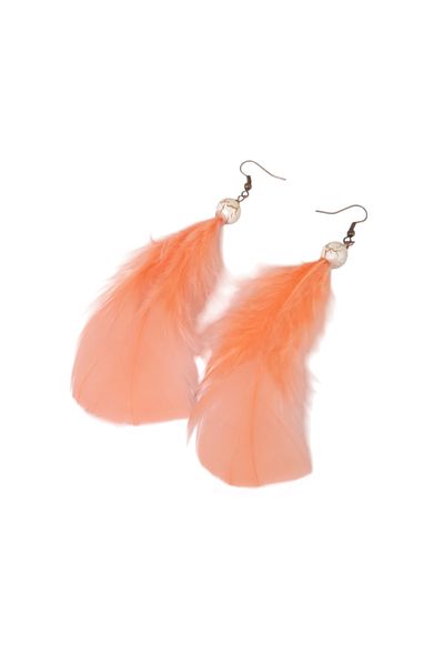 Boho Unique boho earrings with colorful feathers