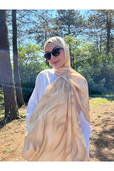 YILDIZ SCARFS Batik Desen Soft Pamuk Şal Sarı Butteryellow