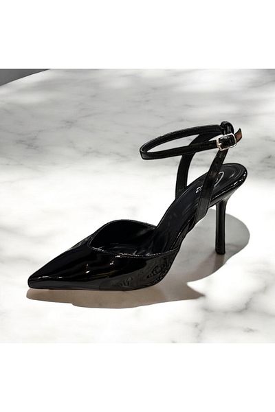 runa shoes Patent Leather Ankle Strap High Heels Stiletto